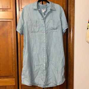NWT Vineyard Vines Chambray Margo Shirt Dress - Jake Blue